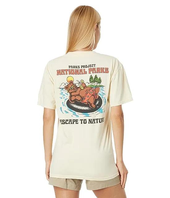 Escape To Nature Bear Float Pocket Tee