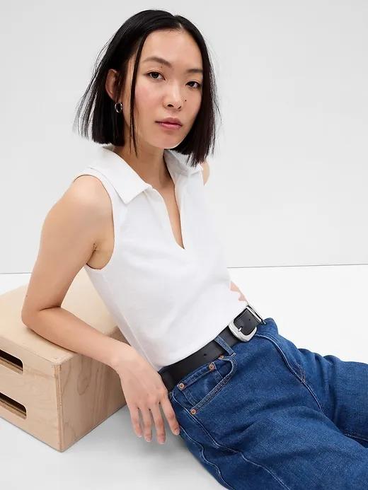 Essential Rib V-Neck Tank Top