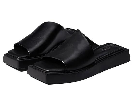 Evy Leather Asymmetrical Sandal