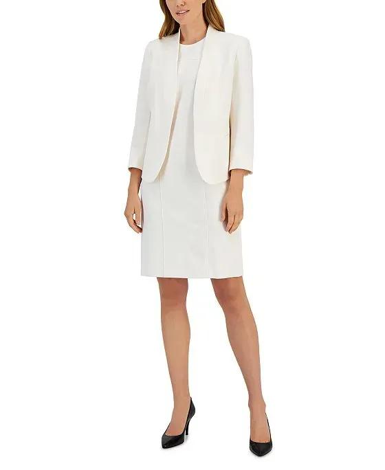 Executive Collection Shawl-Collar Sleeveless Sheath Dress Suit, Created for Macy's