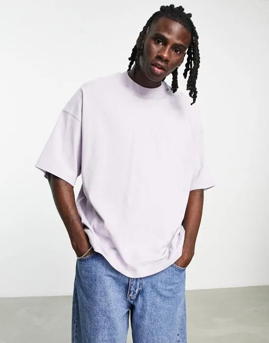 extreme oversized t-shirt in lilac