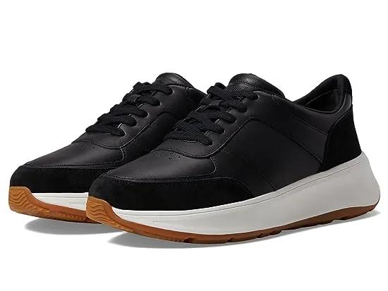 F-Mode Leather/Suede Flatform Sneakers