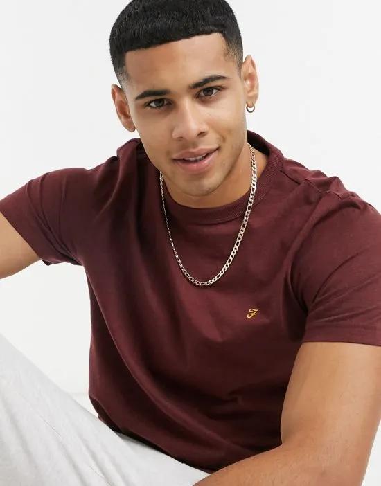 Farah Danny cotton T-shirt in red