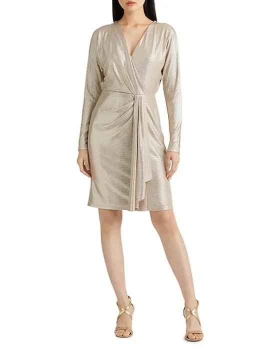 Faux Wrap Cocktail Dress