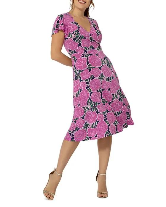 Faux Wrap Jersey Dress