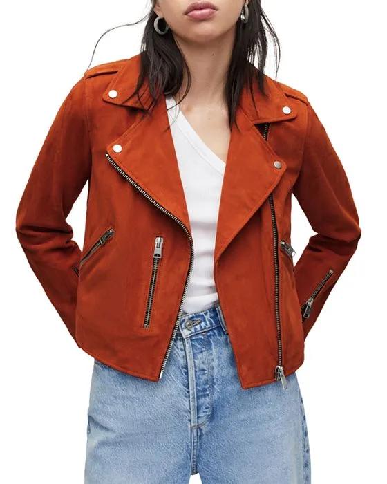 Fern Suede Biker Jacket