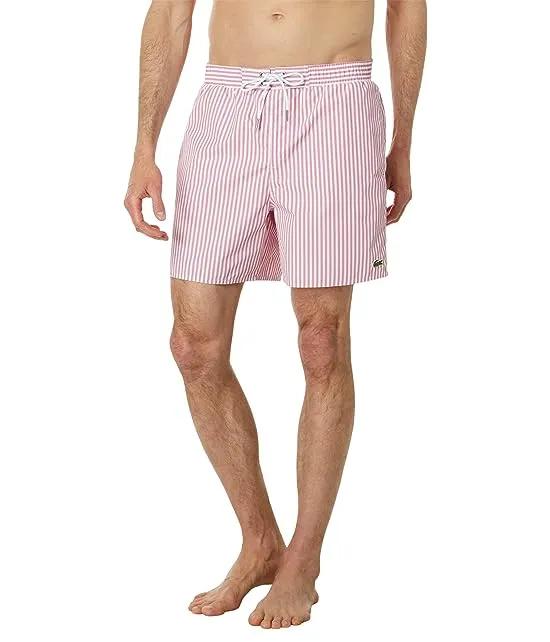 Fine Stripe Swim Trunks