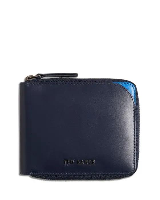 Finnie Corner Detail Zip Around Wallet