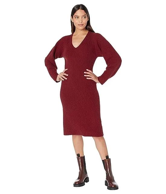 Fitted Dolman Sleeve Dress