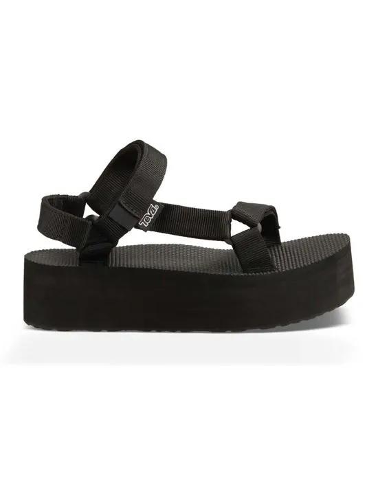 flatform universal chunky sandals in black