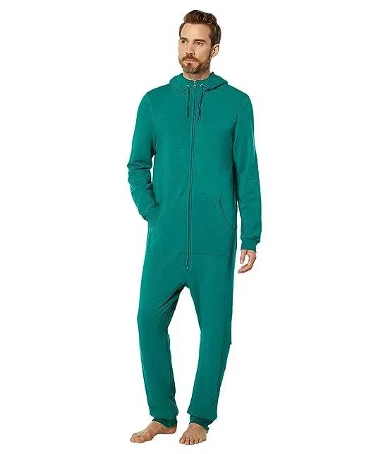 Fleece Jumpsuit with Hood