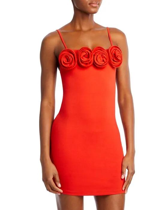 Flor Rosette Mini Dress
