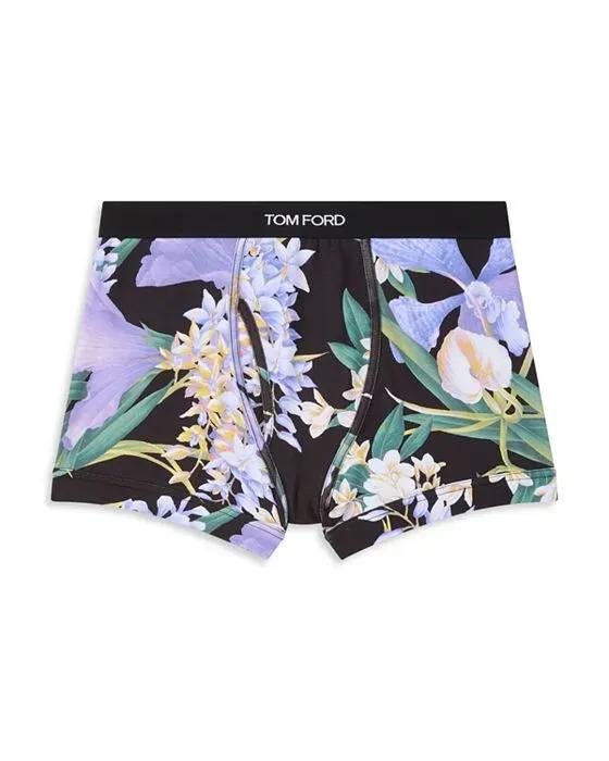 Floral Print Regular Fit Boxer Briefs