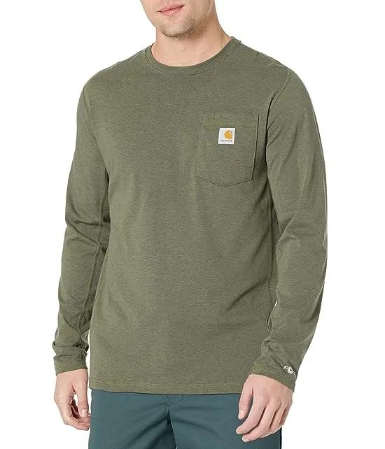 Force Relaxed Fit Midweight Long Sleeve Pocket Tee