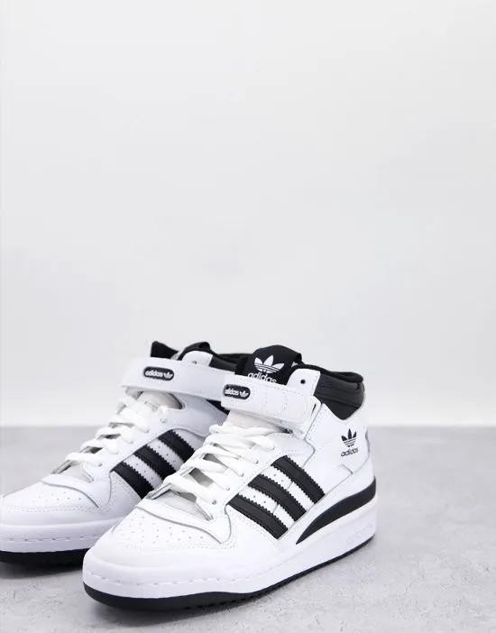 Forum Mid sneakers in white and black