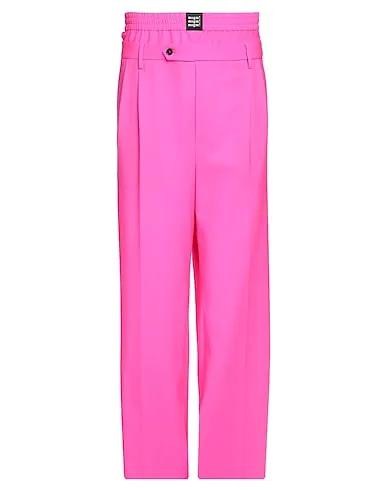 Fuchsia Cool wool Casual pants