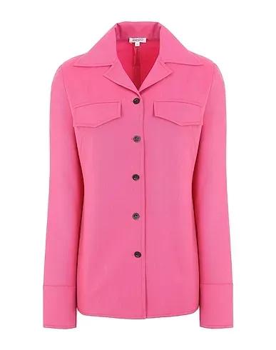 Fuchsia Cool wool Solid color shirts & blouses
