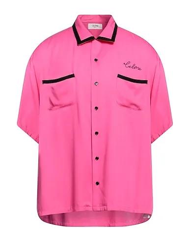 Fuchsia Cotton twill Patterned shirt