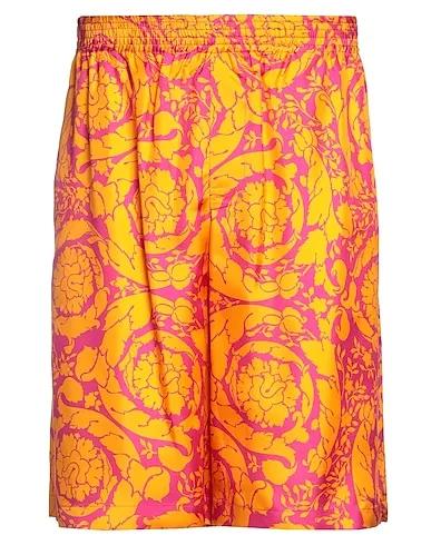 Fuchsia Cotton twill Shorts & Bermuda