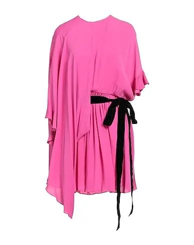 Fuchsia Crêpe Short dress