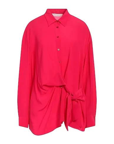 Fuchsia Crêpe Silk shirts & blouses