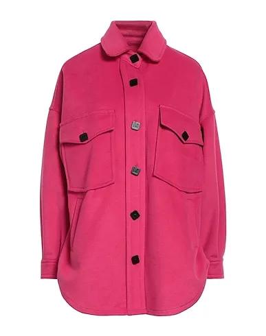 Fuchsia Flannel Solid color shirts & blouses