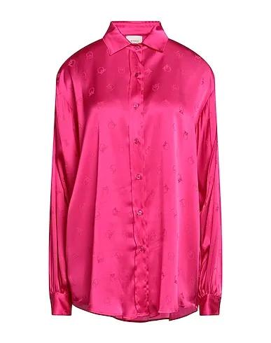 Fuchsia Jacquard Patterned shirts & blouses