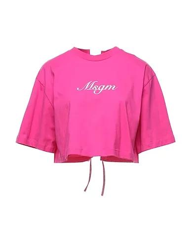 Fuchsia Jersey Crop top