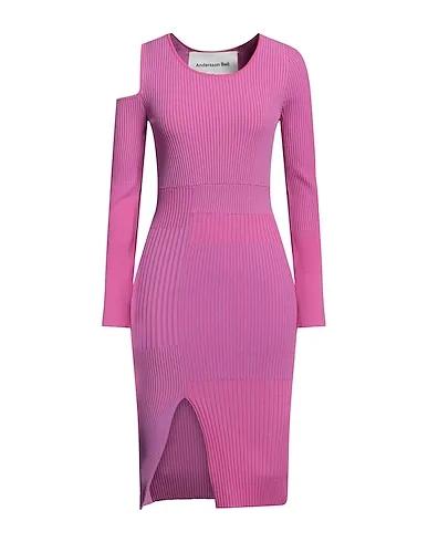 Fuchsia Jersey Midi dress