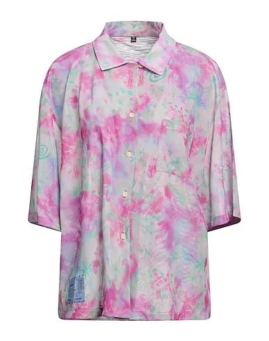 Fuchsia Jersey Patterned shirts & blouses