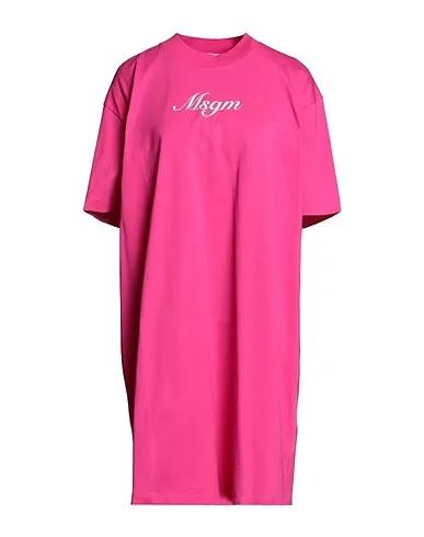 Fuchsia Jersey Short dress