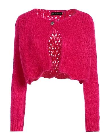 Fuchsia Knitted Cardigan