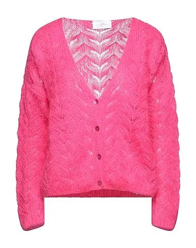 Fuchsia Knitted Cardigan