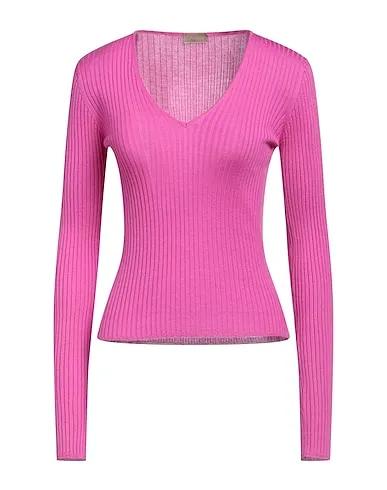 Fuchsia Knitted Cashmere blend