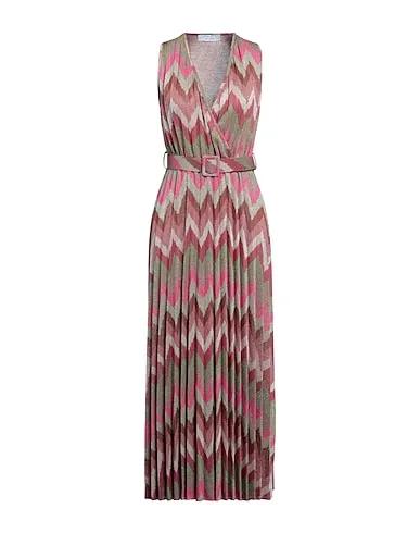 Fuchsia Knitted Long dress