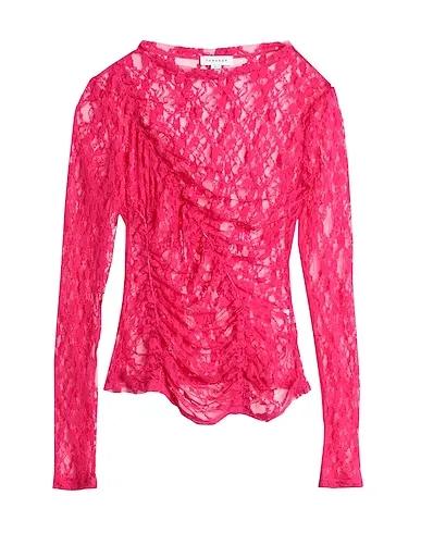 Fuchsia Lace Blouse