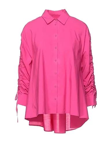 Fuchsia Lace Lace shirts & blouses
