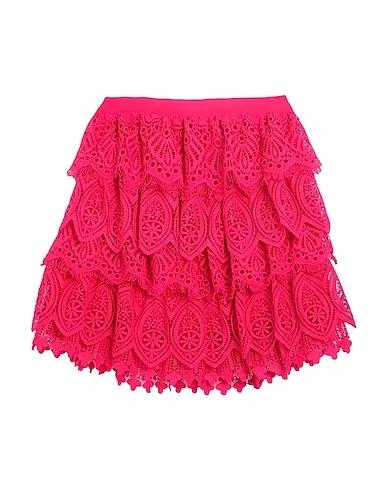 Fuchsia Lace Mini skirt