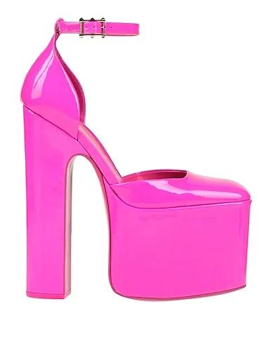 Fuchsia Leather Pump