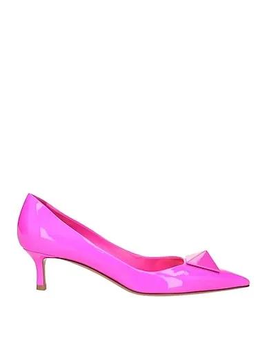 Fuchsia Leather Pump