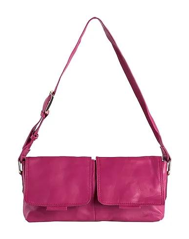 Fuchsia Leather Shoulder bag