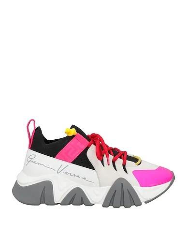 Fuchsia Leather Sneakers