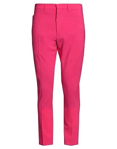 Fuchsia Plain weave Casual pants