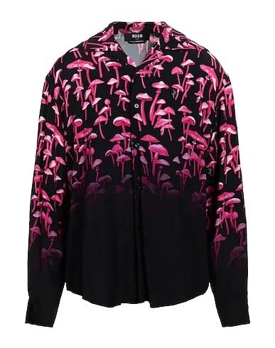 Fuchsia Plain weave Patterned shirt