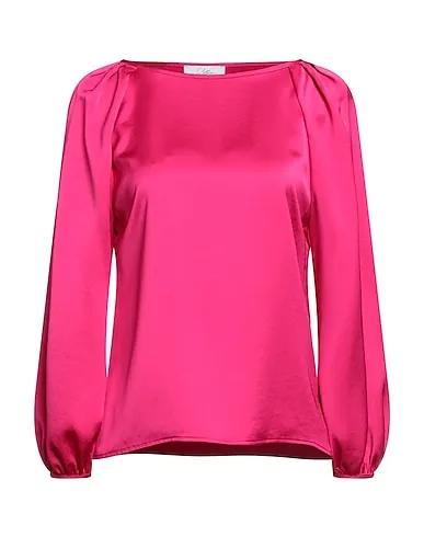 Fuchsia Satin Blouse