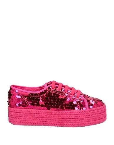 Fuchsia Satin Espadrilles