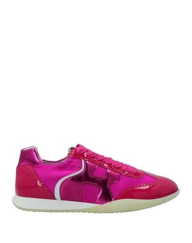 Fuchsia Satin Sneakers