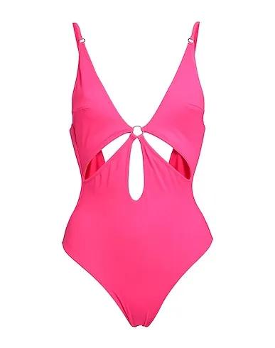 Fuchsia Synthetic fabric One-piece swimsuits