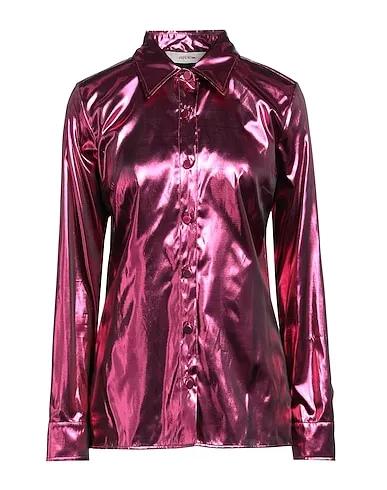 Fuchsia Techno fabric Solid color shirts & blouses