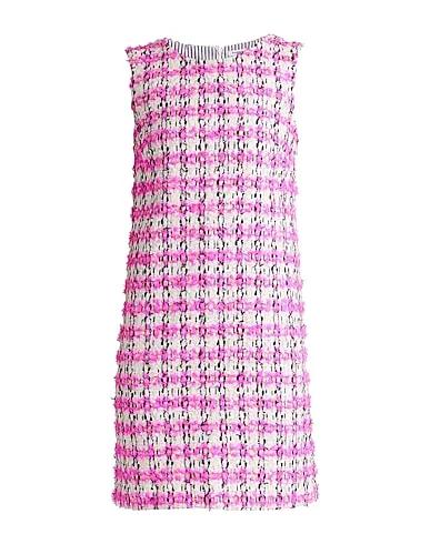 Fuchsia Tweed Midi dress